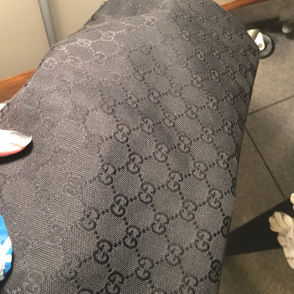 Vintage GG Gucci Horsbit Black Canvas Medium bag - Picture 6 of 8